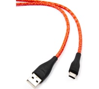 USAMS Дата-Кабель SJ395 USB - Type-C (2 м) нейлоновая оплетка, красный (SJ395USB02) УТ000021059