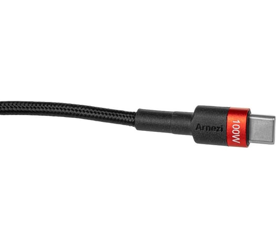 Дата-кабель Arnezi Type C - Type C (2м, 5A, 100W) быстрая зарядка, в оплетке A0605042