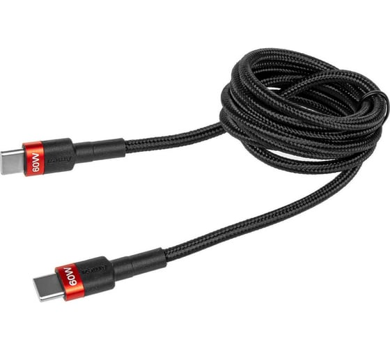 Дата-кабель Arnezi Type C - Type C (1.2м, 3A, 60W) быстрая зарядка, в оплетке A0605043