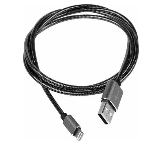 Кабель Rombica USB - Lightning MFI 1м Черный Digital CB-IS01 1