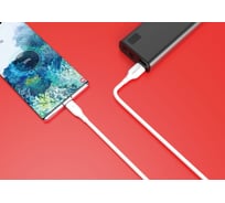 Кабель для зарядки и передачи данных SMARTBUY S25 MicroUSB белый, 3А, soarer, TPE, 1 м iK-12-S25w
