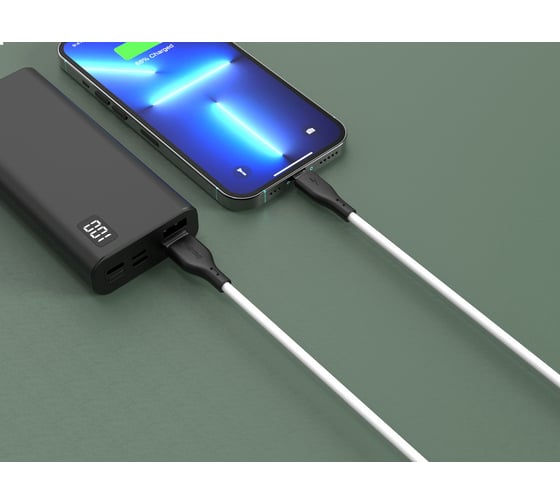 Кабель для зарядки и передачи данных SMARTBUY S21 Lightning белый, 2.4 А, силикон, 1 м iK-512-S21bw