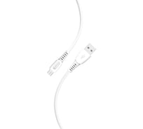 Кабель для зарядки и передачи данных SMARTBUY S40 MicroUSB белый, 2.4 А, 1 м iK-12-S40w