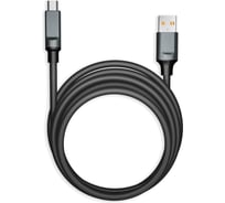 Кабель для зарядки и передачи данных SMARTBUY супертолстый BOLD MICRO USB черный, 3А, TPE, 1 м IK-12BOLD-BLACK