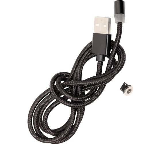 Кабель зарядки SMARTBUY с магнитным отсоединяемым наконечником MicroUSB, длина 1.0 м, 2 А, черный iK-10mt-2