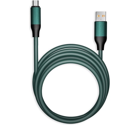 Кабель для зарядки и передачи данных SMARTBUY супертолстый BOLD MICRO USB мятный, 3А, TPE, 1 м IK-12BOLD-MINT