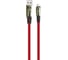 Кабель USB-MicroUSB Exployd для зарядки телефона 2,1A 1M плоский красный EX-K-1034 1
