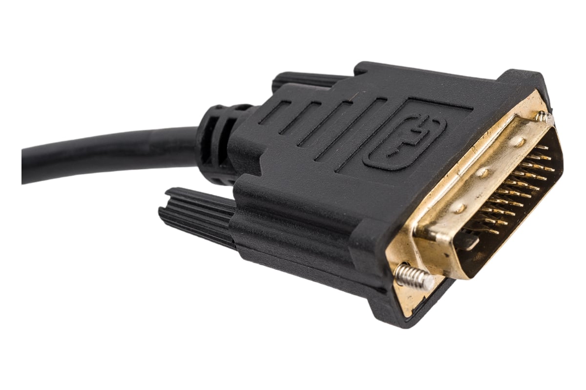 Кабель HDMI M - DVI M 24+1 5bites Dual Link ферритовые кольца, позолоченные  контакты 2м APC-073-020