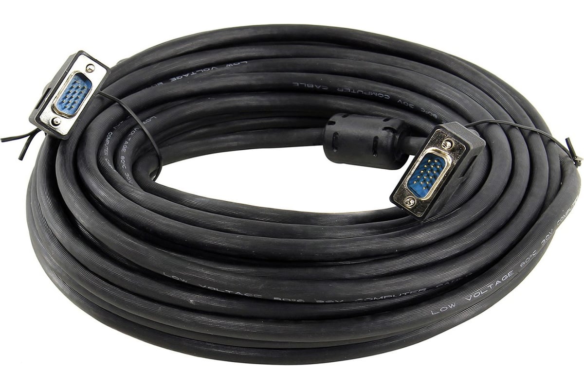 Сигнальный кабель VGA M- VGA M 5bites ферритовые кольца, 15м APC-133 ...