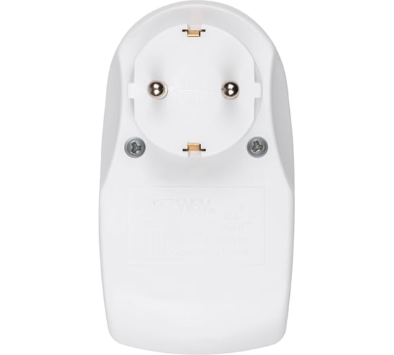 Разветвитель-адаптер с заземлением Jаzzway 16А AD-1GU IP20, защитные шторки, 2 USB порта 5В 5051744