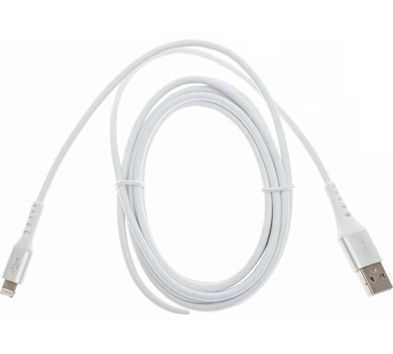 Кабель CACTUS CS-LG.USB.A-2 USB (m)-Lightning (m) 2м белый блистер 1723681