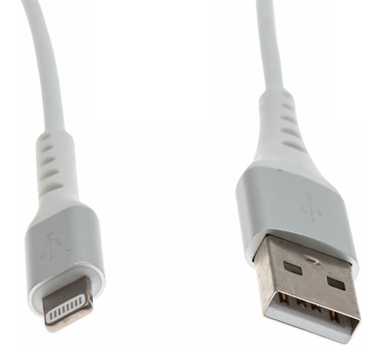 Кабель CACTUS CS-LG.USB.A-1 USB (m)-Lightning (m) 1м белый блистер 1723677