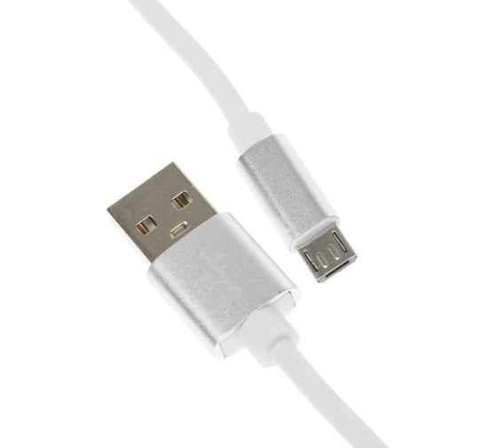 Кабель CACTUS CS-USB.A.USB.MICRO-1 USB (m)-micro USB (m) 1м белый блистер 1723698