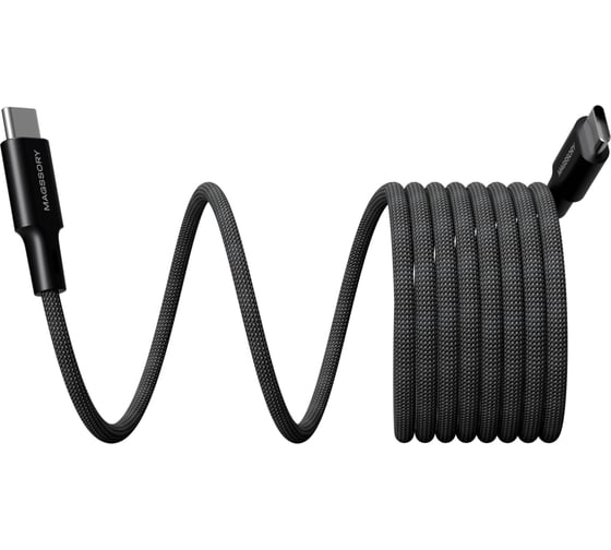 Магнитный кабель MAGSSORY Link C 240W Magnetic 2.4m USB-C Cable, черный CBL021b