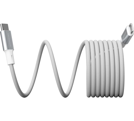 Магнитный кабель MAGSSORY Link C 240W Magnetic 2.4m USB-C Cable, белый CBL021w