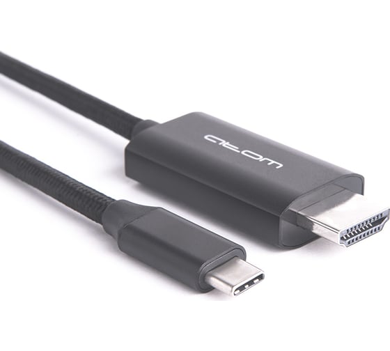 Шнур Atom Evolution USB Type-C 3.1 - HDMI, 1,8 м, штекер/штекер, 4К, 30Гц, черный, 31003