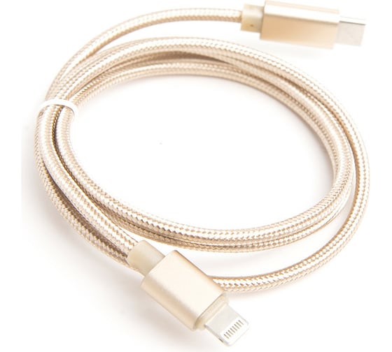 Шнур Atom Evolution USB Type-C 3.1 - Lightning, 1 м, штекер/штекер, золотой, 31014 1