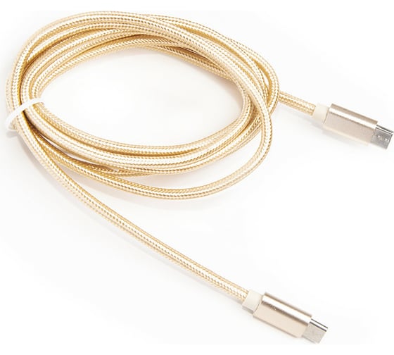 Шнур Atom Evolution USB Type-C 3.1 - USB Type-C 3.1, 1 м, штекер/штекер, золотой, 31026