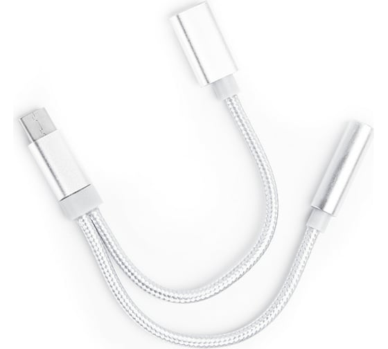 Переходник Atom Evolution USB Type-C 3.1 - 3,5 Jack/USB Type-C зарядка, 0,15 м, штекер/гнездо, 31043