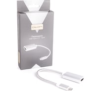 Переходник Atom Evolution USB Type-C 3.1 - HDMI, 0,15 м, штекер/гнездо, 4К, 30Гц, серебряный, 31013