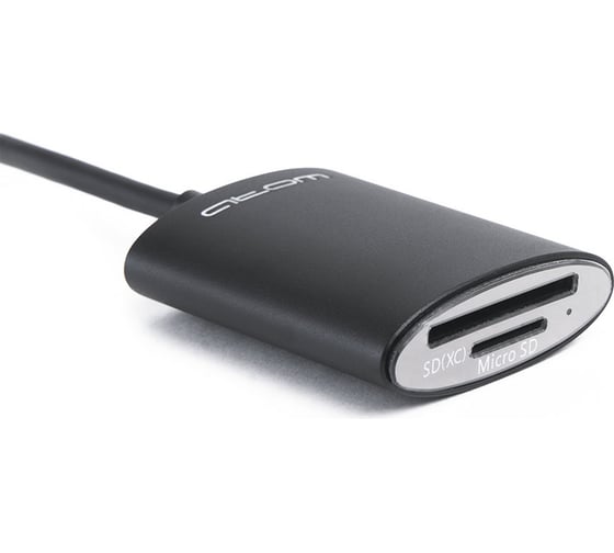 Переходник Atom Evolution USB Type-C 3.1 - Micro SD/TF, 0,15 м, штекер/гнездо, черный, 31051