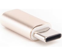 Переходник Atom Evolution USB Type-C 3.1 - USB B micro, штекер/гнездо, золотой, 31047