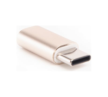 Переходник Atom Evolution USB Type-C 3.1 - USB B micro, штекер/гнездо, золотой, 31047