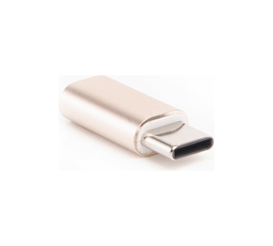 Переходник Atom Evolution USB Type-C 3.1 - USB B micro, штекер/гнездо, золотой, 31047