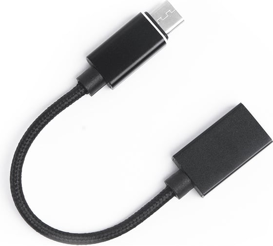Переходник Atom Evolution USB Type-C 3.1 - USB А 3.0, OTG, 0,15 м, штекер/гнездо, черный, 31033