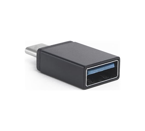 Переходник Atom Evolution USB Type-C 3.1 - USB А 3.0, штекер/гнездо, черный, 31045