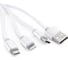 Шнур Atom Evolution USB A 2.0-USB Type-C,USB B micro,Lightning, 1 м, штекер/штекер, серебряный, 31037 2