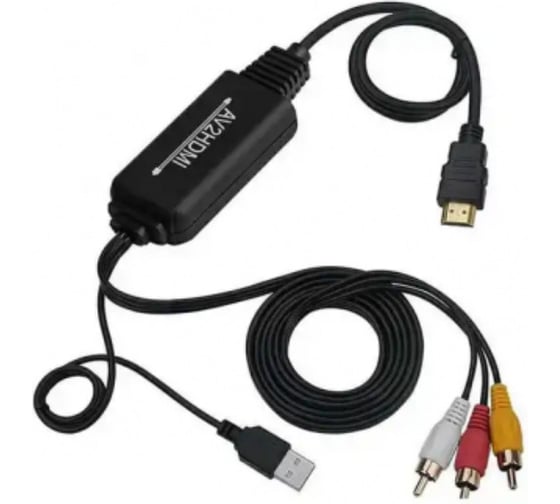 Кабель-конвертер PALMEXX ADP033 RCA(m)-HDMI(m), 1080p/60Hz PX/ADP-AV2HDMI