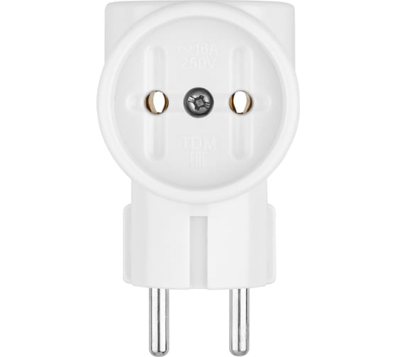 Тройник TDM ELECTRIC 3x2П 16А 250B ЕВРО белый Ретро (карболит) (упаковка 20 шт) SQ1806-0601