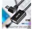 Адаптер переходник GCR OTG 0.3m Micro USB угловой/AF, черный, 30 AWG, VIVAMIB9AF-AA-0.3m 2