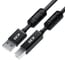 Кабель USB 2.0 GCR PROF 1.5m AM/BM, черный, ферриты, 28/24 AWG, экранирование, армирование, VIV52I078 1