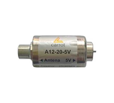 Усилитель антенный carrot A12-20-5V, 470-860МГц, Ку=20дБ, 5В A12-20-5VCarrot