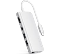 USB-адаптер SATECHI Aluminum Type-C Multimedia Adapter, серебряный ST-TCMM8PAS