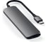 USB-адаптер SATECHI Slim Aluminum Type-C Multi-Port Adapter with Type-C Charging Port. Интерфейс USB-C. Порты USB Type-C, 2хUSB 3.0, 4K HDMI, серый космос. ST-CMAM 3