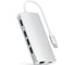 USB-концентратор SATECHI Aluminum Multi-Port Adapter V2. Интерфейс USB-C. 3 порта USB 3.0, 1 порт 4K HDMI, 1 порт Ethernet RJ-45, SD/micro-SD кардридер, серебряный ST-TCMA2S 1