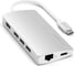 USB-концентратор SATECHI Aluminum Multi-Port Adapter V2. Интерфейс USB-C. 3 порта USB 3.0, 1 порт 4K HDMI, 1 порт Ethernet RJ-45, SD/micro-SD кардридер, серебряный ST-TCMA2S 3