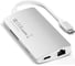 USB-концентратор SATECHI Aluminum Multi-Port Adapter V2. Интерфейс USB-C. 3 порта USB 3.0, 1 порт 4K HDMI, 1 порт Ethernet RJ-45, SD/micro-SD кардридер, серебряный ST-TCMA2S 5