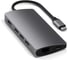 USB-концентратор SATECHI Aluminum Multi-Port Adapter V2. Интерфейс USB-C. 3 порта USB 3.0, 1 порт 4K HDMI, 1 порт Ethernet RJ-45, SD/micro-SD кардридер, серый космос ST-TCMA2M 3