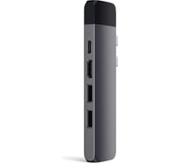 USB-хаб SATECHI Aluminum Pro Hub with Ethernet х 4K HDMI для MacBook Air 2018-2020, MacBook Pro 2018/2020, серый космос ST-TCPHEM