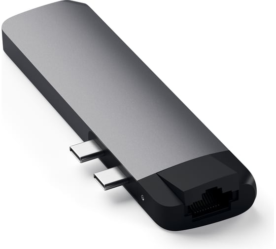 USB-хаб SATECHI Aluminum Pro Hub with Ethernet х 4K HDMI для MacBook Air 2018-2020, MacBook Pro 2018/2020, серый космос ST-TCPHEM