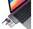 USB-хаб SATECHI Type-C USB 3.0 Passthrough Hub для Macbook 12. Порты: 1x USB-C, 2 x USB 3.0, SD, microSD, серый космос ST-TCUPM 6