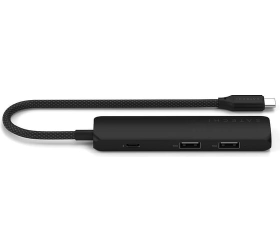 Адаптер SATECHI 4-in-1 USB-C PDх2xUSB-A 3.2 Gen2хHDMI 4K-60Hz Slim Multiport Adapte, черный ST-P4SK