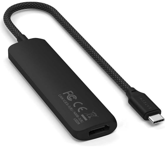 Адаптер SATECHI 4-in-1 USB-C PDх2xUSB-A 3.2 Gen2хHDMI 4K-60Hz Slim Multiport Adapte, черный ST-P4SK