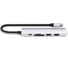 Адаптер SATECHI 6-in-1 1xUSB-C PDх1x1 USB-A 10GbpsхUSB-A 480MbpsхHDMI 4K-60HzхMicro/SD Card Slim Multiport Adapter, серебристый ST-P6SS 2