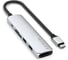 Адаптер SATECHI 6-in-1 1xUSB-C PDх1x1 USB-A 10GbpsхUSB-A 480MbpsхHDMI 4K-60HzхMicro/SD Card Slim Multiport Adapter, серебристый ST-P6SS 3