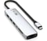 Адаптер SATECHI 7-in-1 1хUSB-Cх2xUSB-A3.2 Gen2хHDMI 4K-60HzхEthernet 1 GigabitхMicro/SD Card Reader Slim Multiport Adapter with Ethernet, серебристый ST-P7SS 4